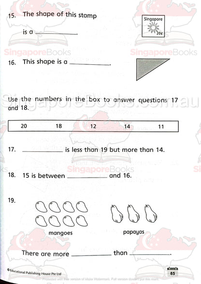 Starter Pack Primary 1 Maths & English - Singapore Books