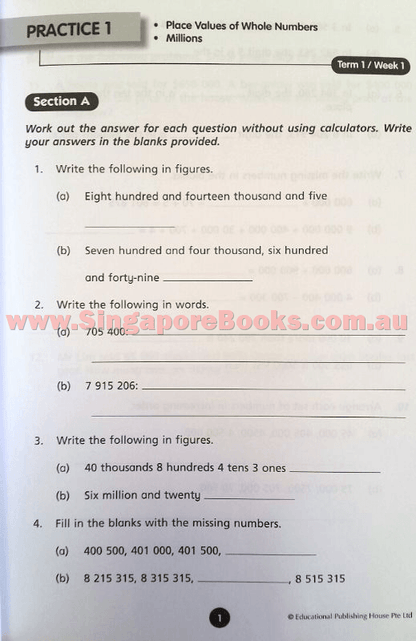 Maths Weekly Revision Primary 5 - Singapore Books