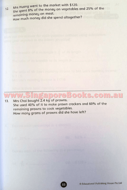 Maths Weekly Revision Primary 6 - Singapore Books