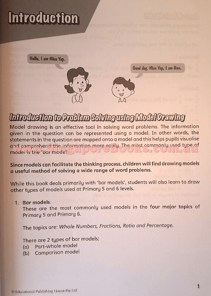 Model Drawing (Problem Solving) Made Easy and Inspiring for Primary 5 and 6 - Singapore Books