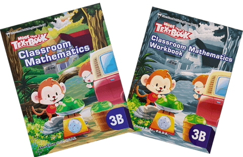 More than a textbook Maths Textbook & Workbook Primary 3B set - Singapore Books