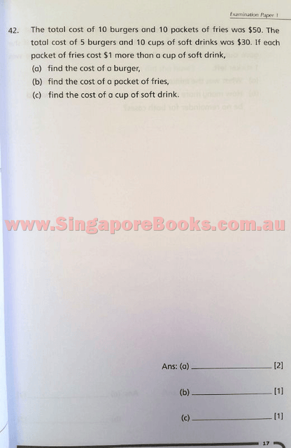 Top Maths Examination Papers Primary 4 - Singapore Books