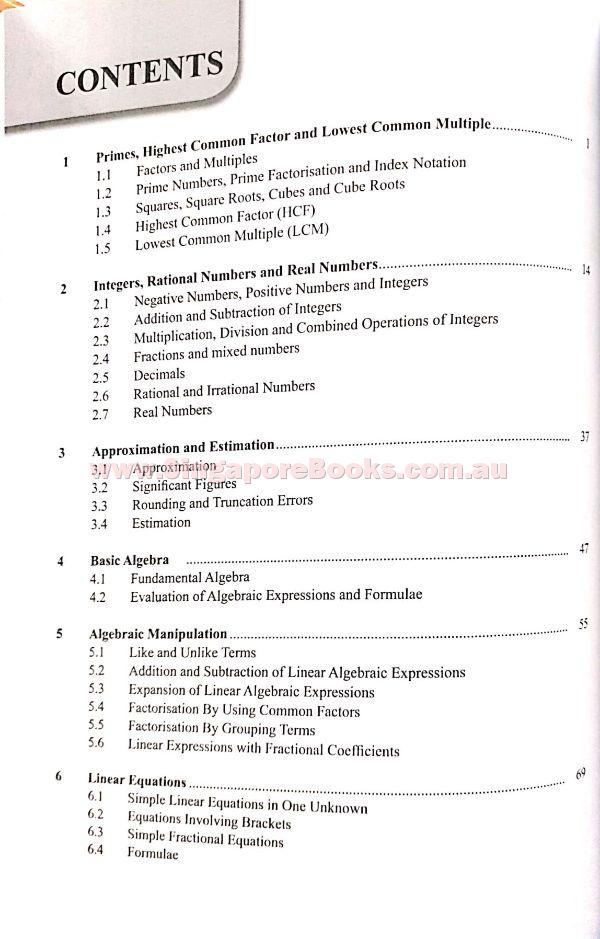 Topical Maths Secondary 1 (Year 7) - Singapore Books
