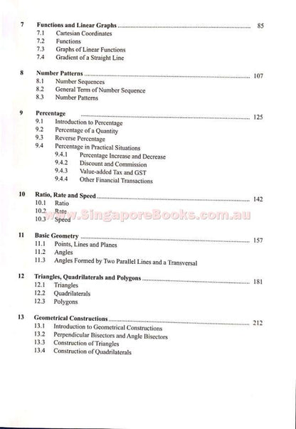 Topical Maths Secondary 1 (Year 7) - Singapore Books