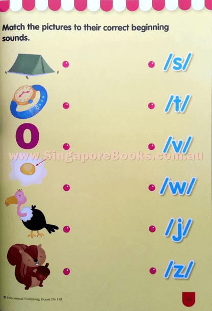 Building Phonics Skills Kindergarten 1 (4-5 years old) - Singapore Books