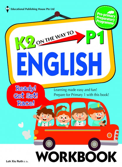K2 on the way to Primary 1 English Textbook & Workbook set (Prep 6-7 years old) - Singapore Books